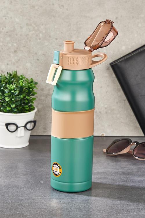 Lüx 304 Paslanmaz Çelik Termos 700 Ml Çelik Matara Termos Okul Su Suluk Koku Yapmaz