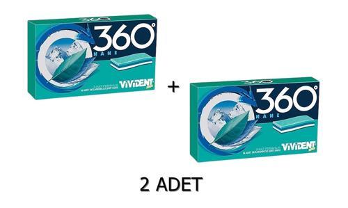 360 Nane Aromalı Şekersiz-Tatlandırıcılı Şerit Sakız 33g (2 ADET)