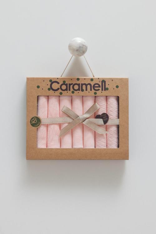 TINY LACE 7Lİ BEBE MENDİL - CARAMELL  - MND1894 - Pembe - ST - MND1894-Pembe-ST Pembe