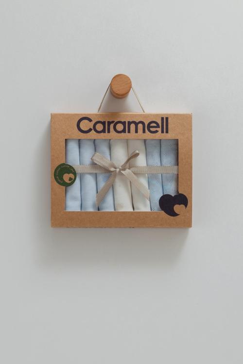 CUTE BEAR 7Lİ BEBE MENDİLİ - CARAMELL  - MND1471 - Mavi - ST - MND1571-Mavi-ST Mavi