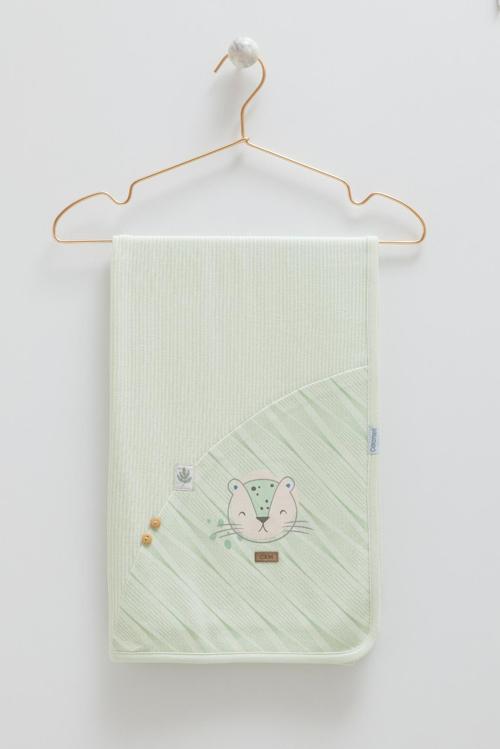 GOOD BABY ÇİFT TARAFLI BATTANİYE - 85X90 - CARAMELL  - BTE1838 - Yeşil - 0 - 12 Ay - BTE1838-Yeşil-0 - 12 Ay Yeşil