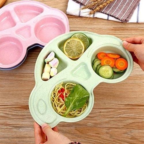 Bebek Mama Keyfi için Sevimli Araba Tabldot Mama Tabağı