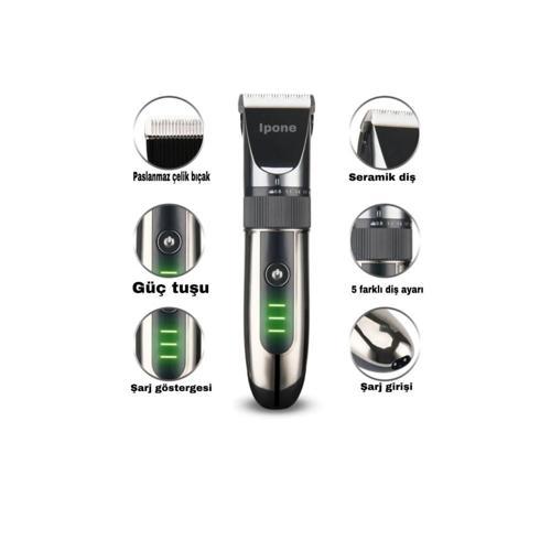 Büro Personeli Bakımı için Şarjlı Saç Sakal Vücut Tüy Kesme Tıraş Makinesi