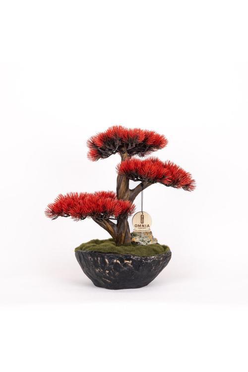 Calipso Bonsai-3-1 Masaüstü Kullanıma Uygun Mini Yapay Bonsai Ağacı - 30X40 Cm