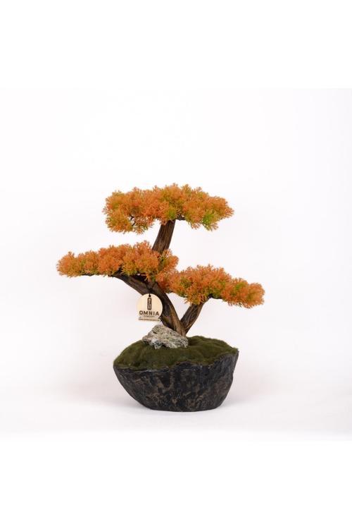 Calipso Bonsai-6-2 Masaüstü Kullanıma Uygun Mini Yapay Bonsai Ağacı - 30X40 Cm