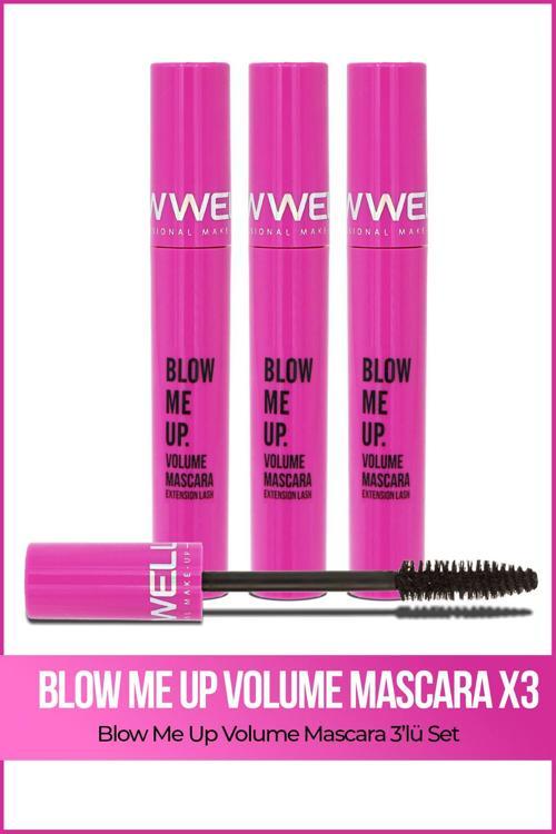 3x Blow Me Up Volume Mascara 8 ML Üçlü Set