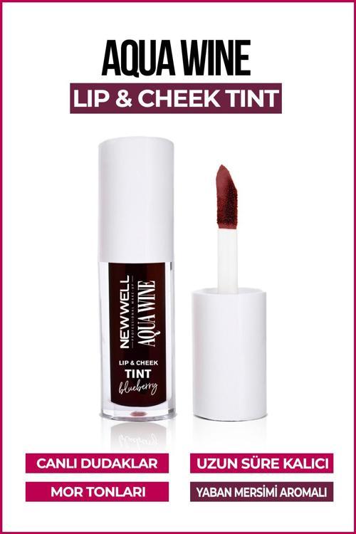 Aqua Wine Lip & Cheek Tint Yaban Mersini Aromalı 6 ML