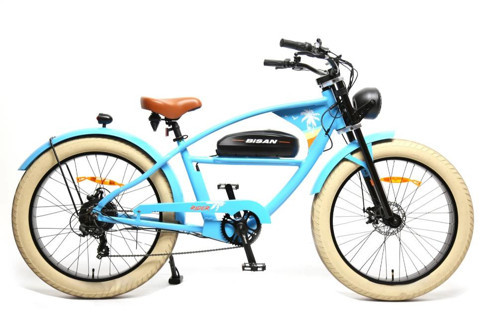 Rider Elektrikli Bisiklet 26 Fatbike Gökyüzü Mavisi Turuncu