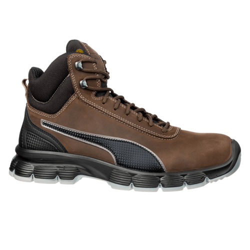 Safety Condor Mid Kahverengi Çelik Burunlu Nubuk Deri İş Ayakkabısı S3 SRC ESD 39 Numara