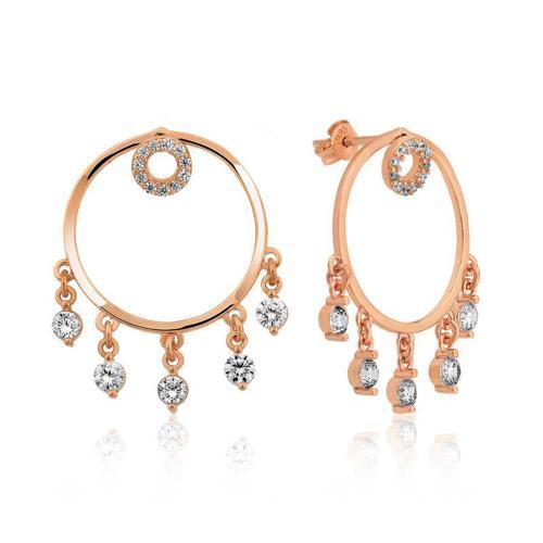 925 Ayar Gümüş Halka Küpe (BC-775EEC)