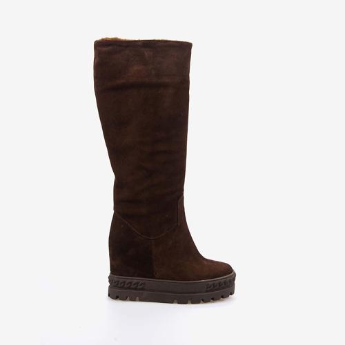 Hakiki Deri Kadın  Platform Topuk Çizme 44211