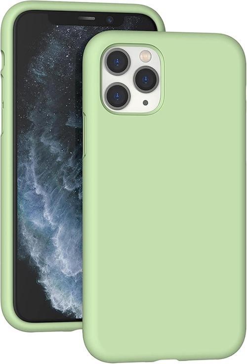 IPhone 11 Silikon Kılıf, 6.1 inç Ekran Uyumlu, Açık Yeşil Renk
