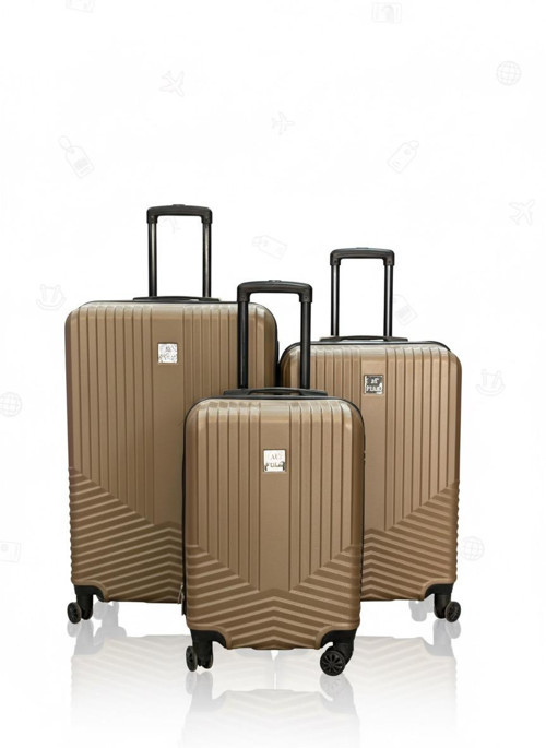 3'lü Kırılmaz Silikon Valiz Seti – Şifreli, Sessiz Tekerlek, Çelik Çekçek (Büyük-Orta-Kabin)