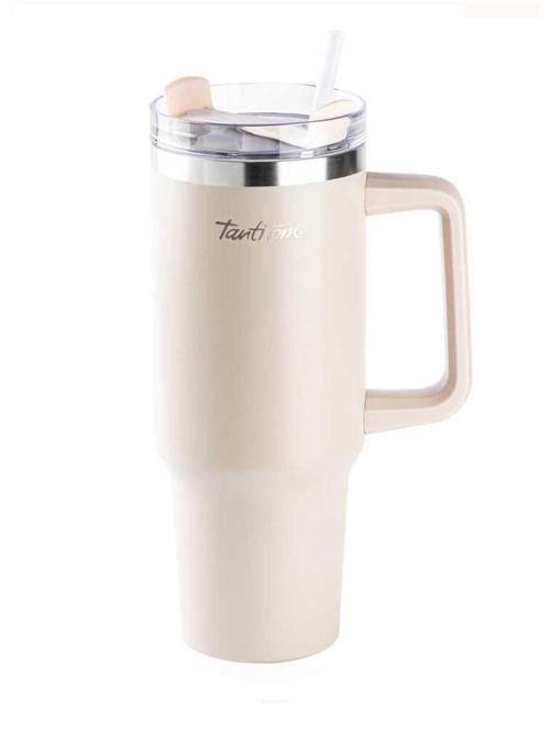 MOVE AÇIK KAHVE PASLANMAZ ÇELİK PİPETLİ TERMOS BARDAK 1.2L