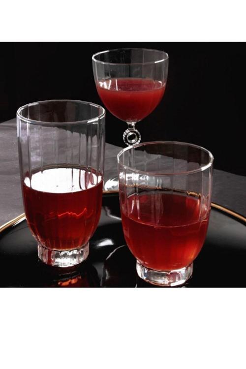 Amore Su Bardak 18'li Su Meşrubat Bardağı  Seti Takımı