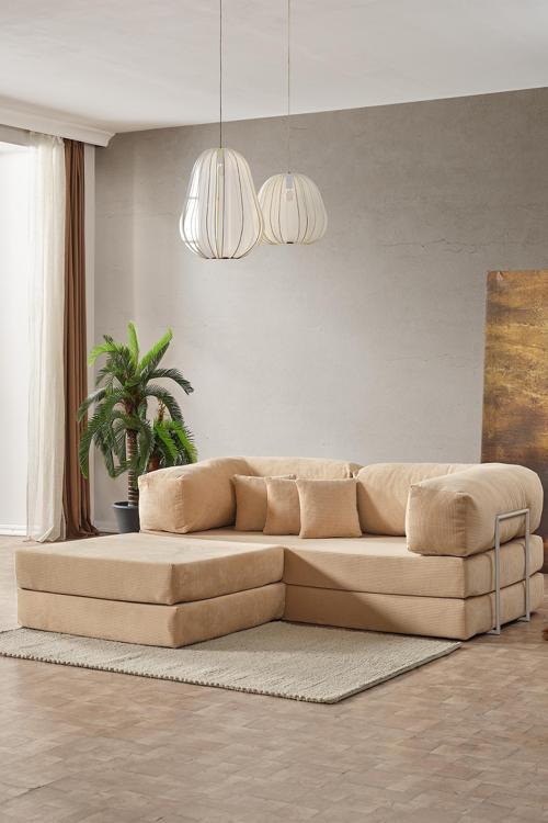 Legom Alis Aktivite Koltuğu Yatak Olabilen Çok Amaçlı Kanepe Bej