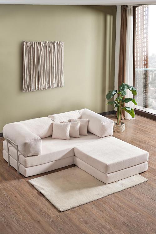 Legom Alis Aktivite Koltuğu Yatak Olabilen Çok Amaçlı Kanepe Krem