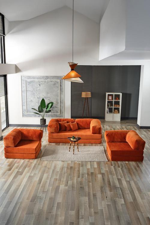 Legom Avanos Aktivite Koltuğu Yatak Olabilen Çok Amaçlı Kanepe Koltuk Takımı Kiremit