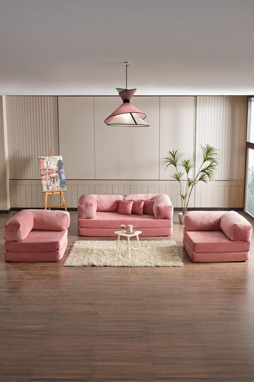 Legom Avanos Aktivite Koltuğu Yatak Olabilen Çok Amaçlı Kanepe Koltuk Takımı Pudra