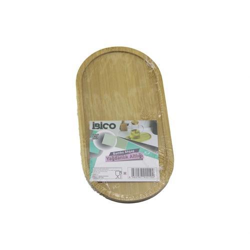 Oval Ahşap Bambu Yağdanlık Altlık Mini Tepsi 12 X 23.3 X 0.8cm