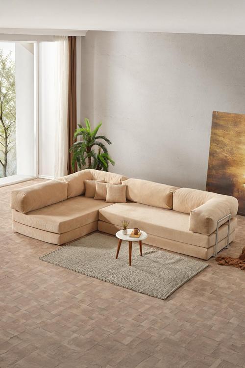 Legom Petek Aktivite Koltuğu Yatak Olabilen Çok Amaçlı Kanepe L Koltuk Bej