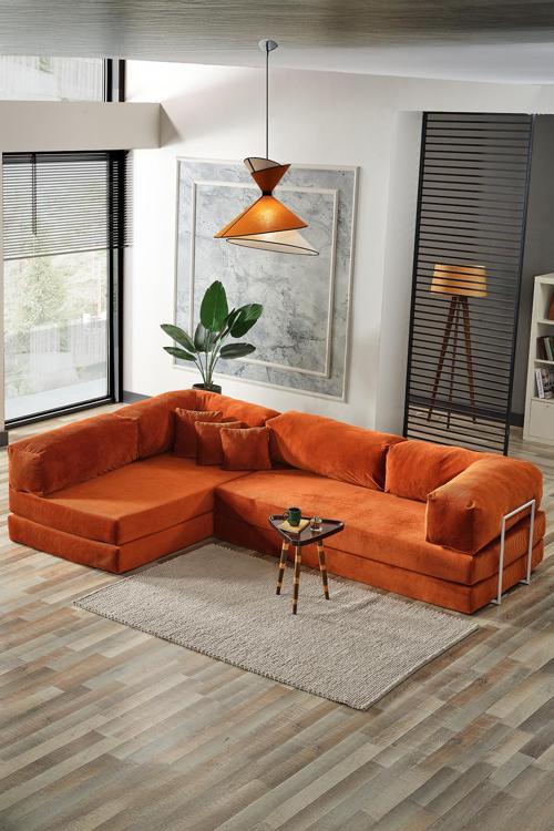 Legom Petek Aktivite Koltuğu Yatak Olabilen Çok Amaçlı Kanepe L Koltuk Kiremit