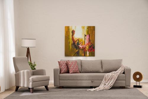 Aly Serisi Yataklı Sandıklı Koltuk Takımı Bej