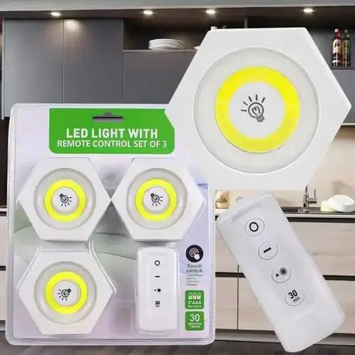 Uzaktan Kumandalı Led Işık Altı Gen [3'lü Set]  