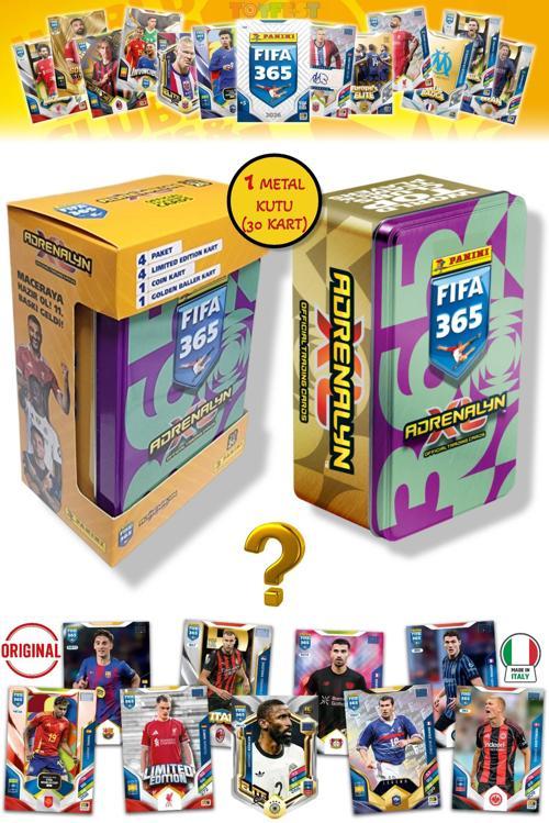 Panini Fifa 2026 Metal Kutulu Futbolcu Kartları (24 Core 4 LE 1 Coin 1 Golden Kart) - Mor Yeşil