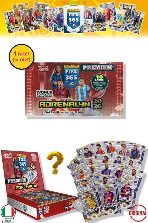 Panini Fifa 2026 Premium 1 Paket - 10 Kart (6 Core 1 Fans 1 Power 1 Jewel 1 Limited Edition)