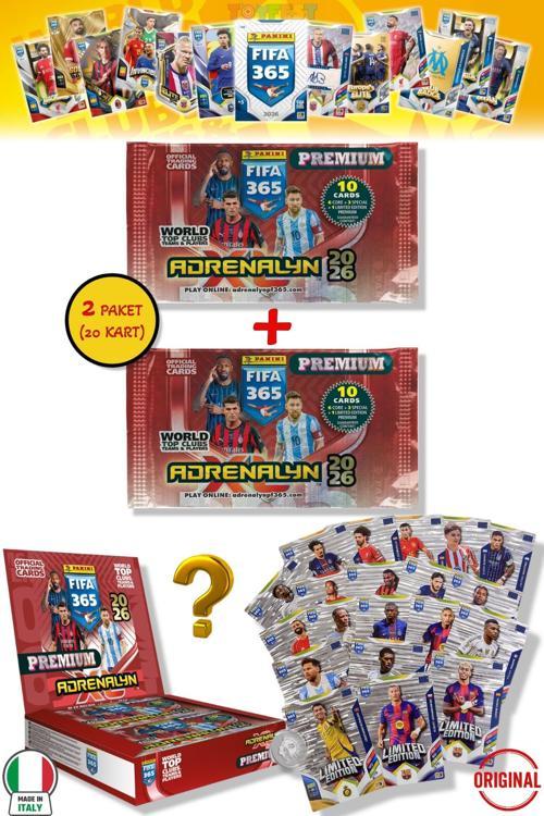 Panini Fifa 2026 Premium 2 Paket - 20 Kart (12 Core 2 Fans 2 Power 2 Jewel 2 Limited Edition)