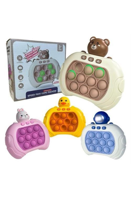 Pilli Sesli Işıklı Elektronik Popit - Figürlü Elektronik El-Göz Koordinasyonu Geliştirici Oyuncak