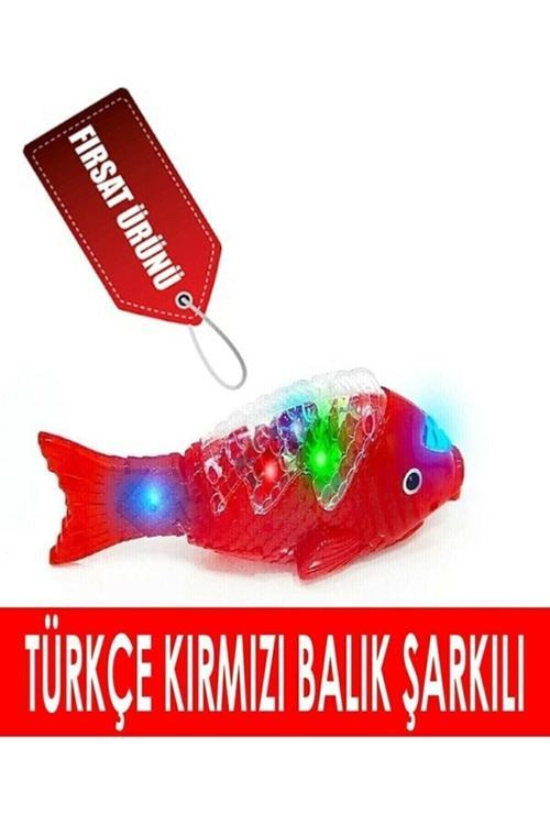 Türkçe Müzikli Işıklı Yürüyen 23 cm Pilli Oyuncak Balık