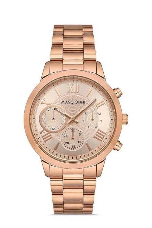 M.1.1077.04 Fonksiyonlar Pasif Rose Kadın Kol Saati