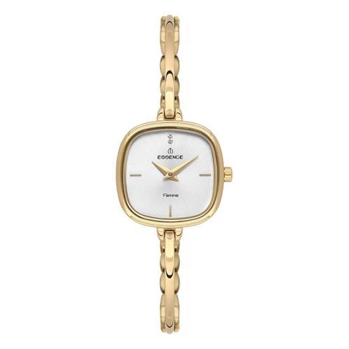 D1222.130 Kare Kadran Metal Kordon Metal Kasa 3 ATM Suya Dayanıklı Altın Renk Kadın Kol Saati