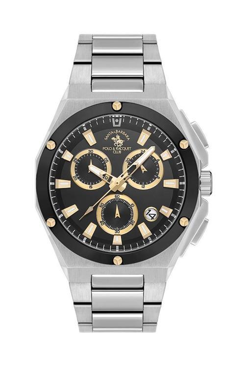 Santa Barbara Polo Racquet Club SB.1.10577-4 Tüm Fonksiyonları Aktif Çelik Kordonlu Suya Dayanıklı  Erkek Kol Saati
