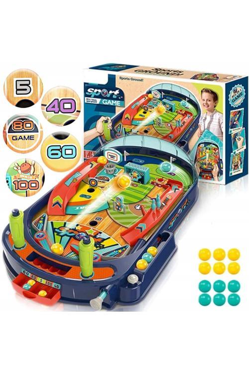Çocuklar için Mini Masa Oyunu Pinpall Masa Oyunu Çoklu Spor Beceri Oyun Masası