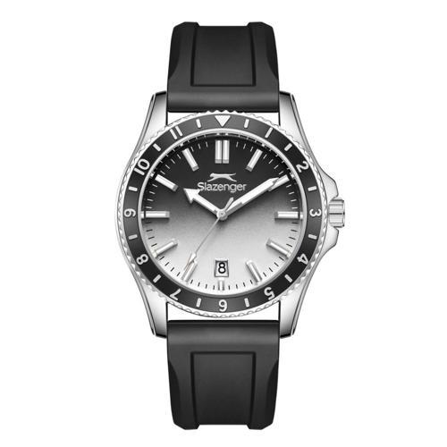 SL.09.2531.1.03 Silikon Kordon Çelik Kasa 10 ATM Suya Dayanıklı Siyah Renk Erkek Kol Saati