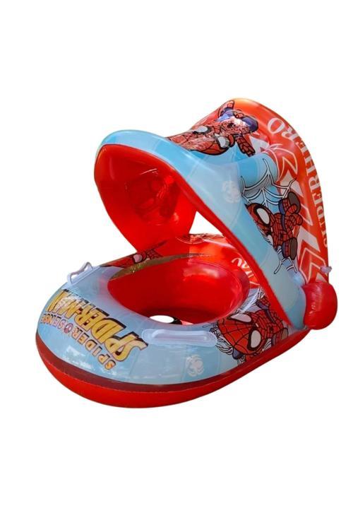 Şişme Bebe Flotörü Bebek Simiti Baby Float Bebek Simidi Havuz Örümcek Adam Modeli 0-3 Yaş