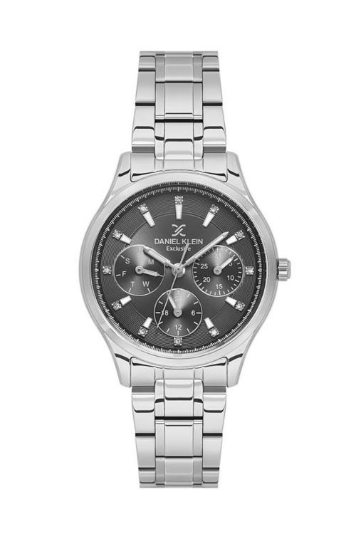 DK.1.14089-2 Exclusive Tüm Fonksiyonları Aktif Çelik Kasa Çelik Kordon 3 ATM Suya Dayanıklı Metalik Renk Ka