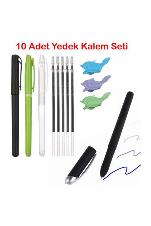 Sihirli Defter Yazı Kalem Seti - Kalem İçi Yedek Uç 10 Adet + 1 Adet Kalem Tutacağı - 1 Adet Kalem