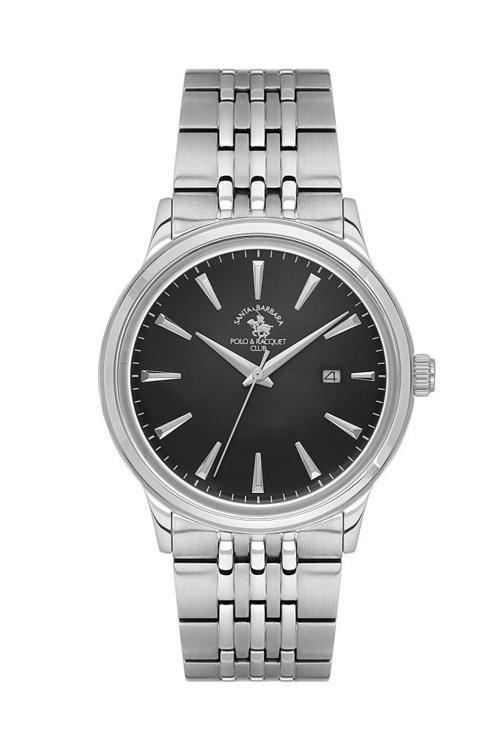 Santa Barbara Polo Racquet Club SB.4.10021-2 Çelik Kordon Çelik Kasa 5 ATM Suya Dayanıklı Metalik Renk Erkek Kol Saati