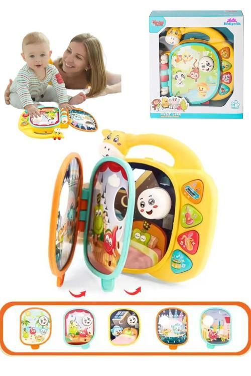 Zürafa Müzikli Sesli Oyun Kitabı - Eğitici Dokunmatik Sesli Ve Renkli Oyuncak