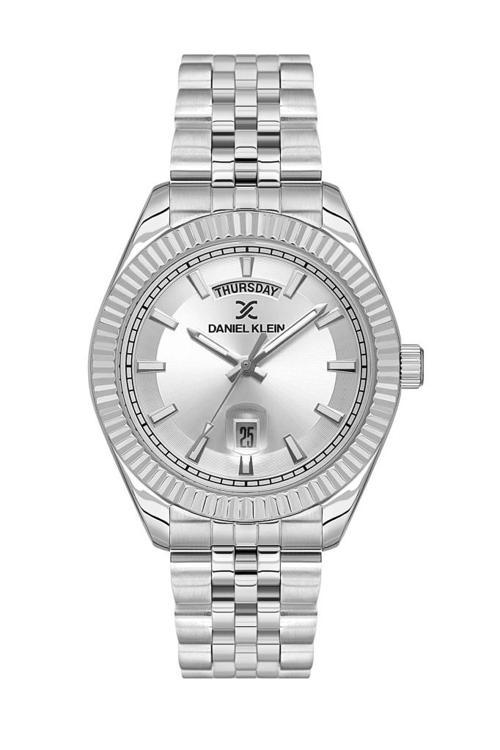 DKE.1.10775-1 Çelik Kaplama Metal Kordon Metal Kasa 3 ATM Suya Dayanıklı Metalik Renk Erkek Kol Saati