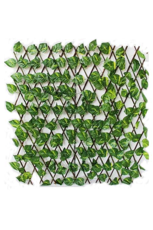 Açılır Kapanır Akordiyon Dekoratif Yapay Sarmaşık Balkon Teras Bahçe Çiti Çit Ofis Dekor Paravanı