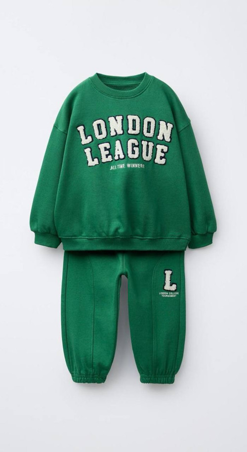 Snook Çocuk Eşofman Takımı – “London League” Baskılı, 3 İplik Şardonsuz