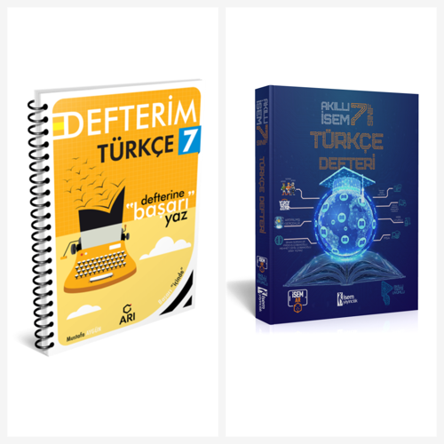 Arı 7. Sınıf Türkçe Akıllı Defter Seti 2 Kitap İsem ve Arı Yayınları