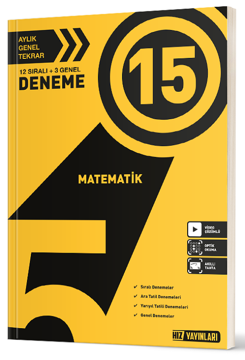 Hız Yayınları 5. Sınıf Matematik 15 Deneme