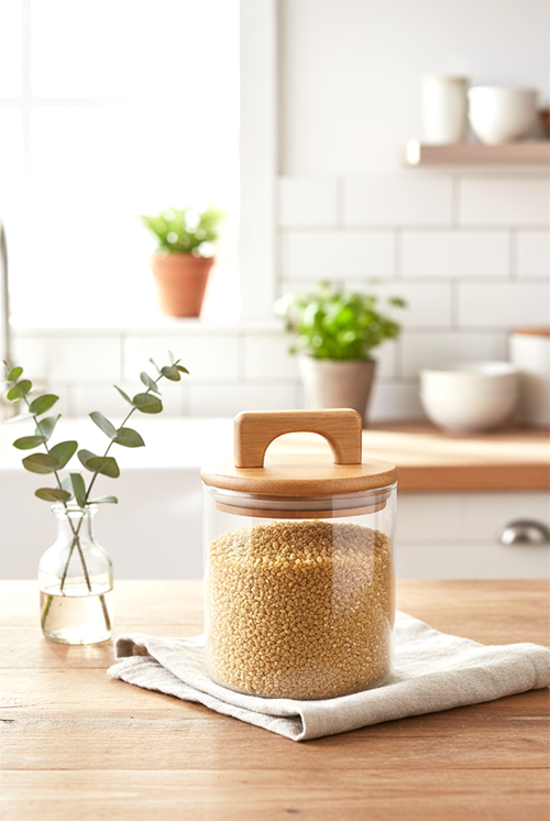 Deny Akasya Kapaklı Saklama Kabı 750ml