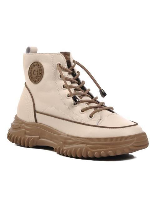 24K310-13 KALIN TABAN DERİ KADIN SNEAKERS BOT